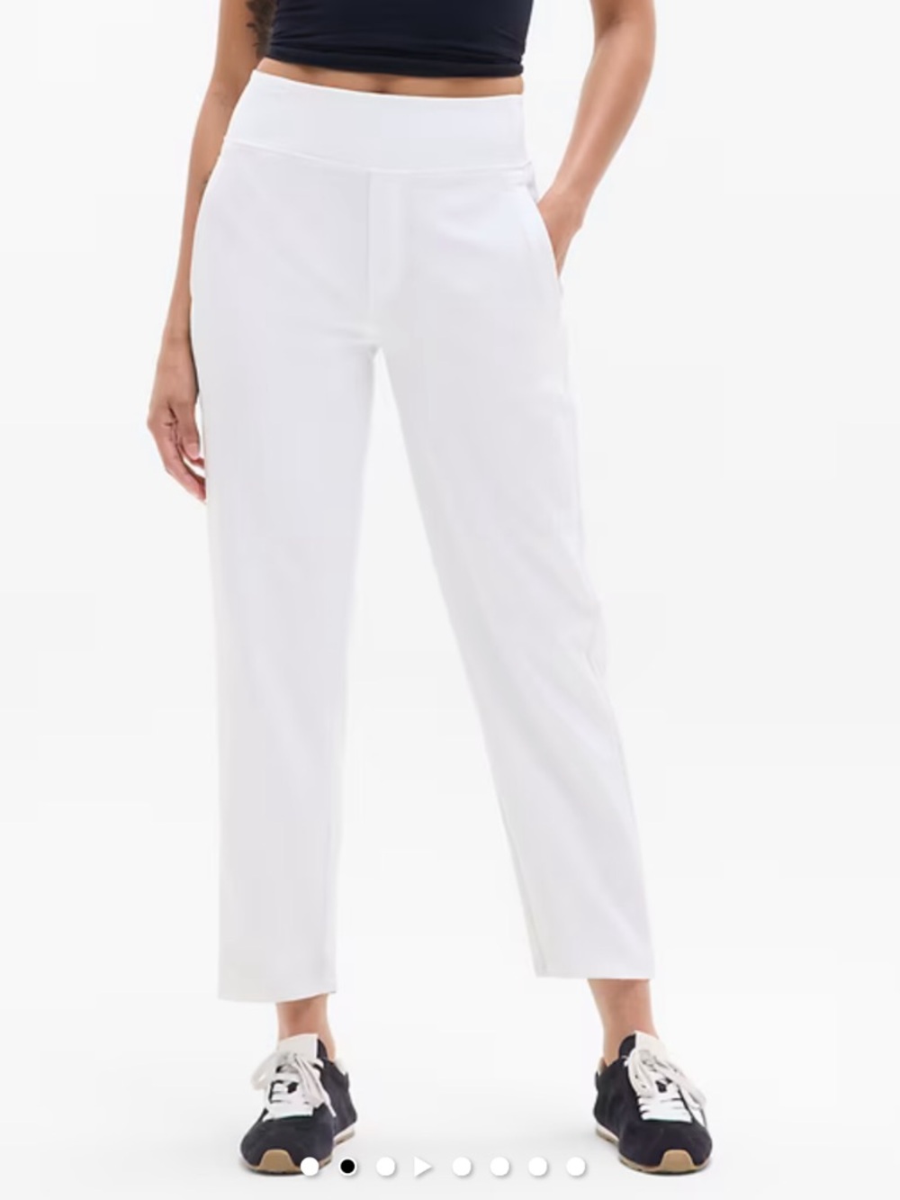 NWT Athleta - Endless High Rise Pants - white - size 2